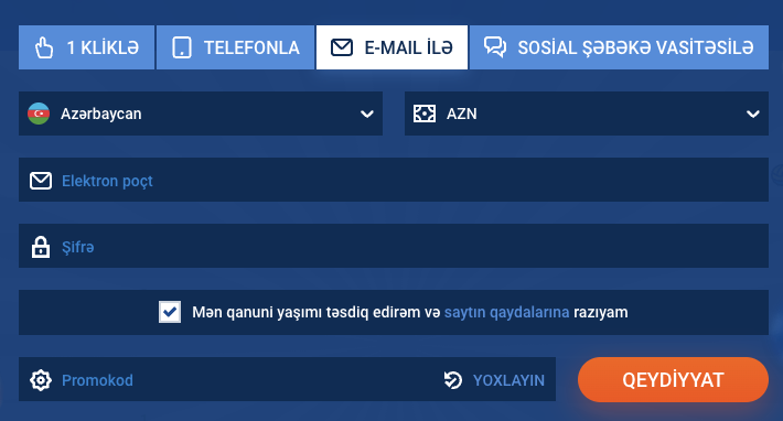 Aviator oynamaq üçün kazino hesabını necə yarada bilərəm?