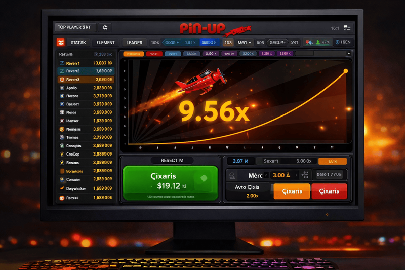 Aviator Pin Up Casino masaüstü versiyada artan əmsal ilə PinUp Aviator oyunu